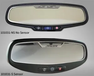 2010-2014 Camaro SS - Rear View Mirror Trim 'SS' Oval mirror - Brushed Stainless