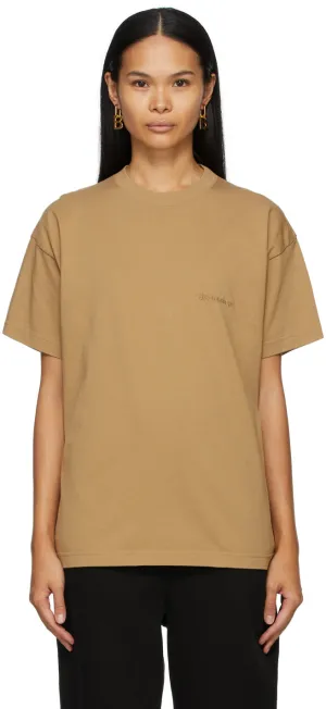 Balenciaga Tan Medium Fit T-Shirt