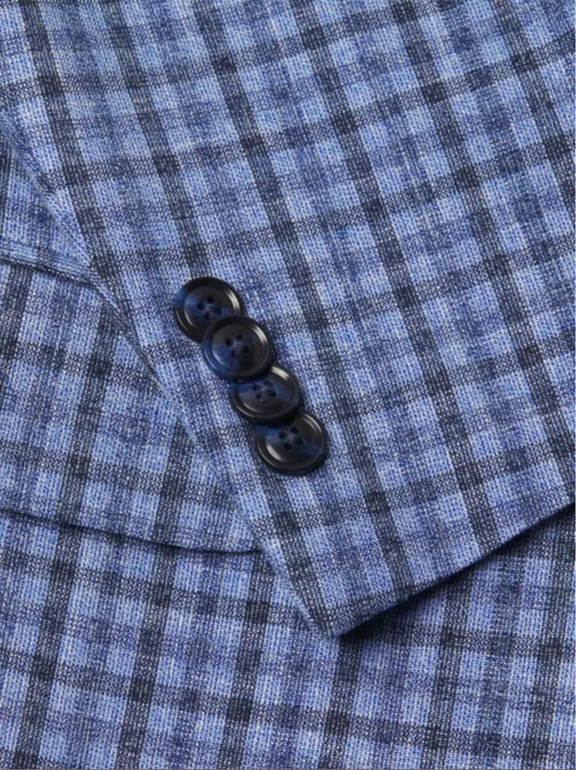 Blue Gingham Modern Fit Sport Jacket