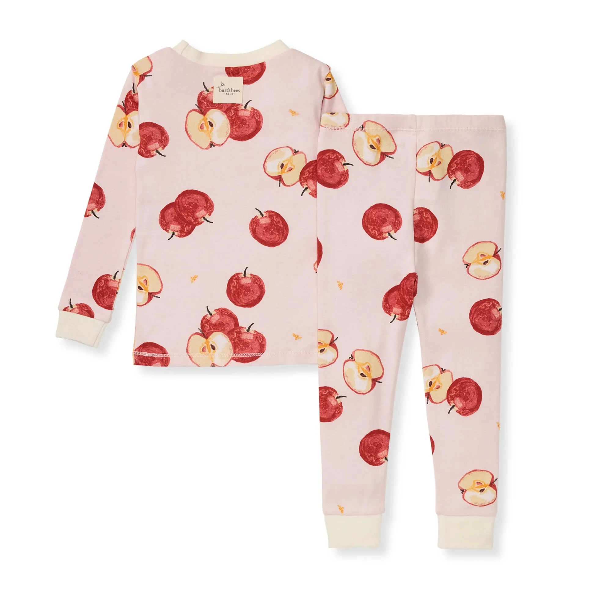 Burt's Bees Organic Snug Fit Two-Piece Pajamas Apple Orchard
