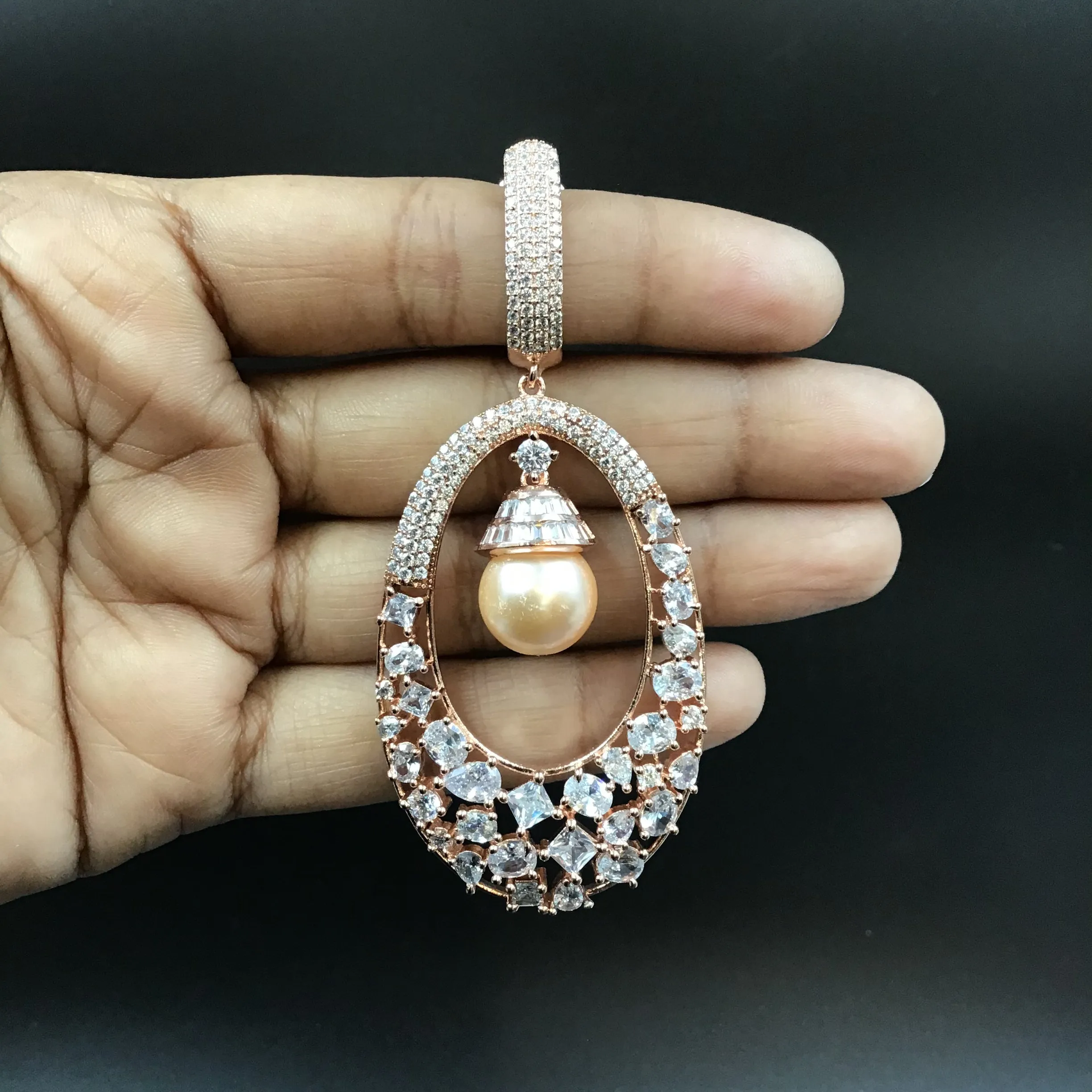 Danglers Zircon/AD Earring 3364-08