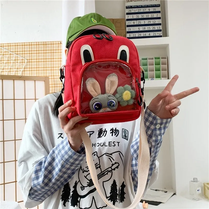 Kawaii Mini Transparent Backpack