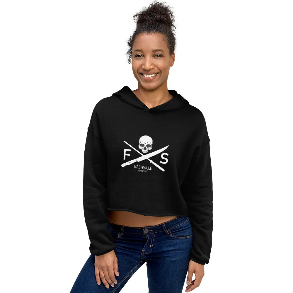 Knife and Steel ladies Crop Hoodie