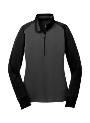 Logo Nike Anthracite Heather / Black Women&#x27;s Dri-FIT Half-Zip 