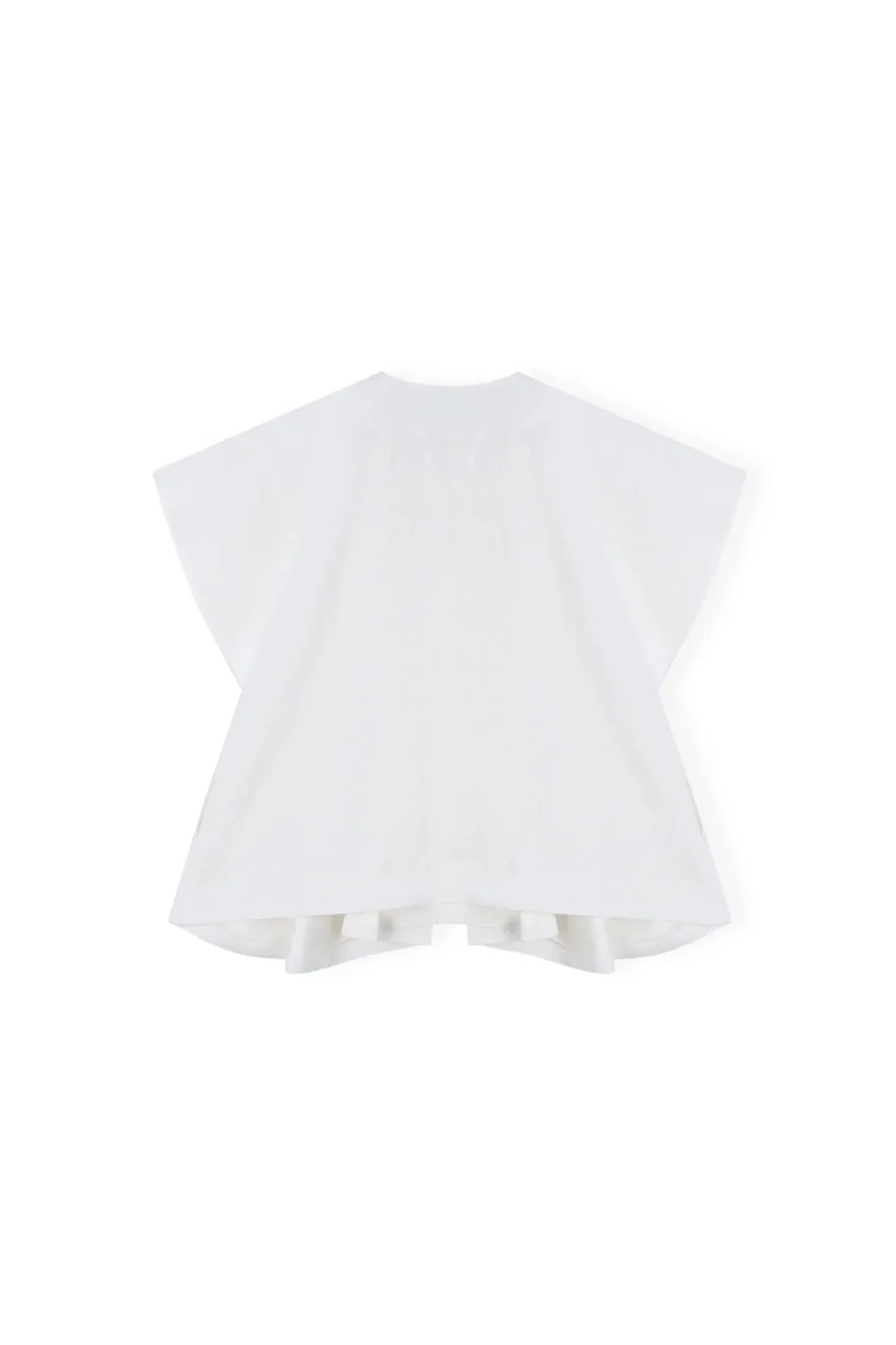 Pintuck Relaxed Fit Linen Vest