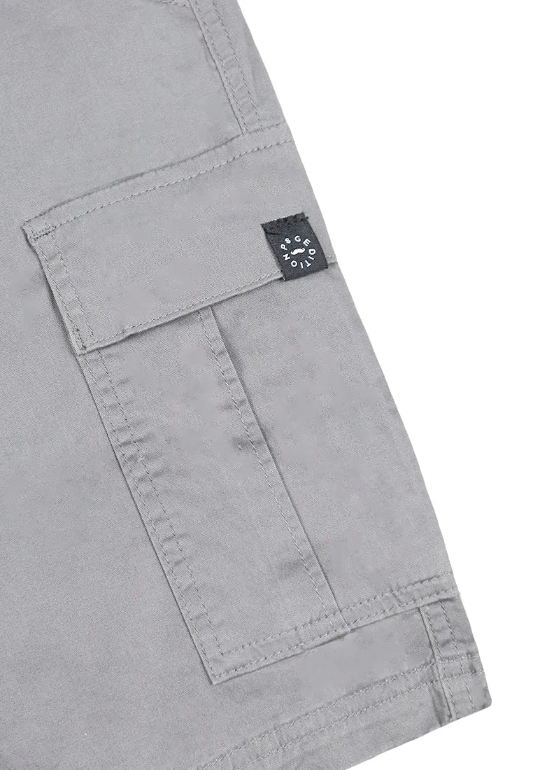 Private Stitch Stylish Cargo Shorts - Grey
