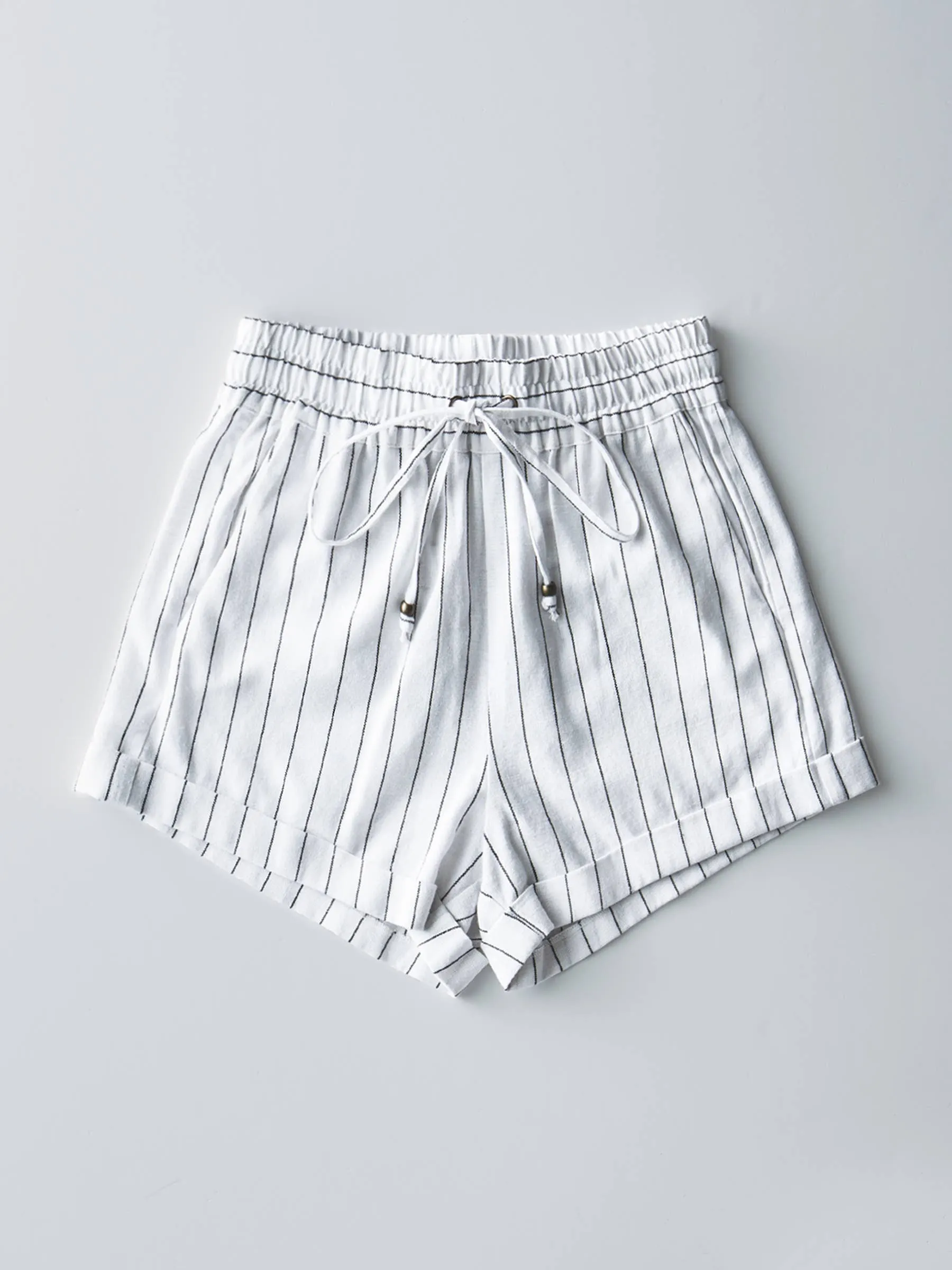 Relaxed Fit Linen Blend Shorts