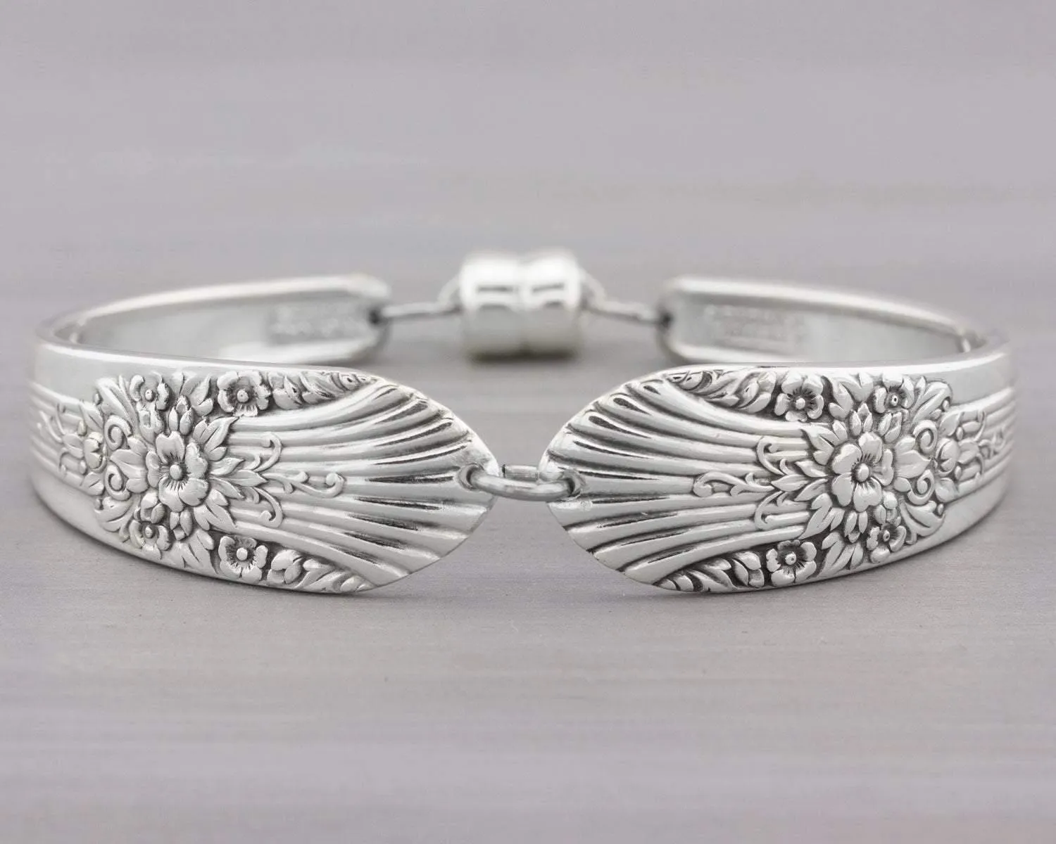 Silver Mist/Marigold 1935 Antique Silverware Bracelet