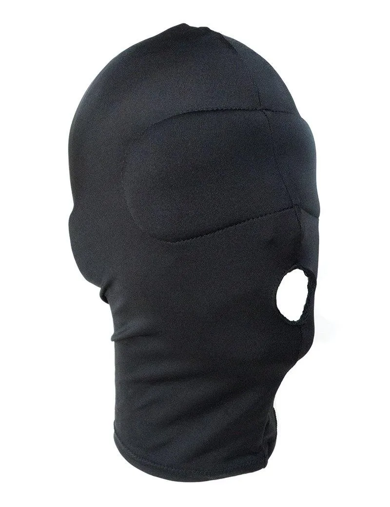Spandex Hood w/blindfold and open mouth, snug-fit