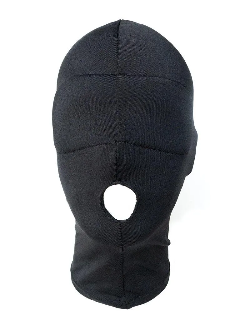 Spandex Hood w/blindfold and open mouth, snug-fit