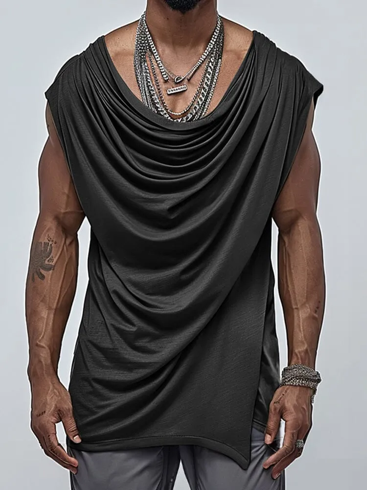 Stylish Draped Sleeveless Top