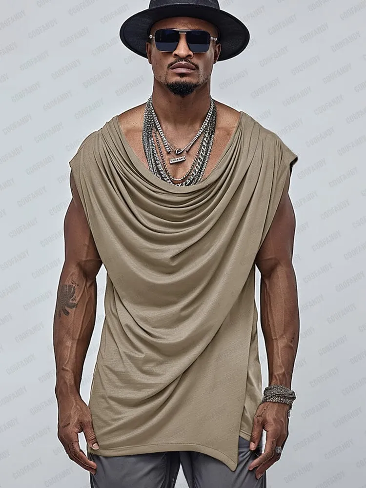 Stylish Draped Sleeveless Top