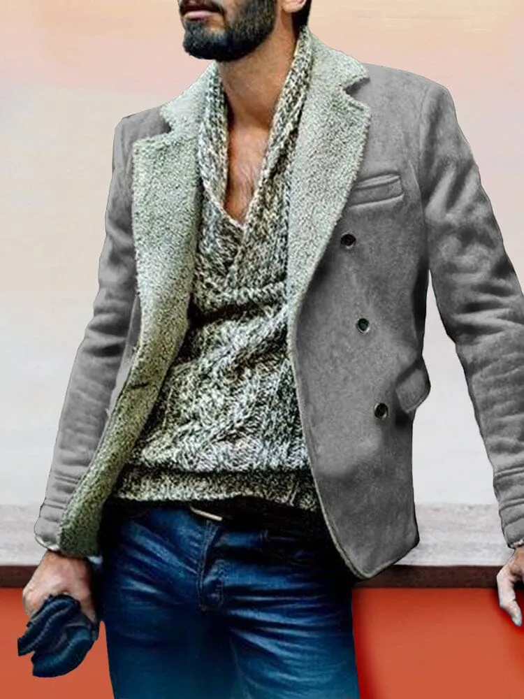 Stylish Lapel Suede Jacket