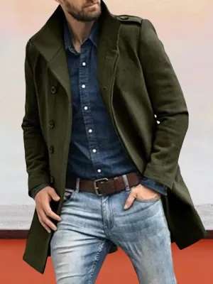 Stylish Lapel Tweed Coat