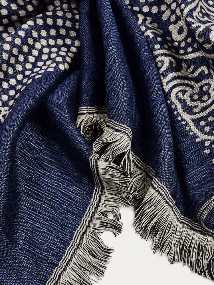 Stylish Tassel Paisley Scarf