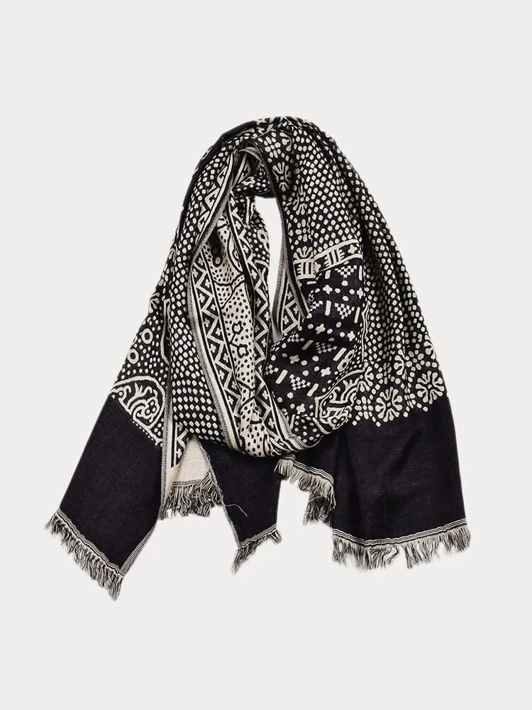 Stylish Tassel Paisley Scarf