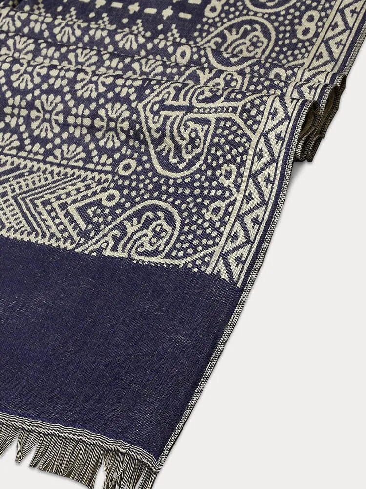 Stylish Tassel Paisley Scarf