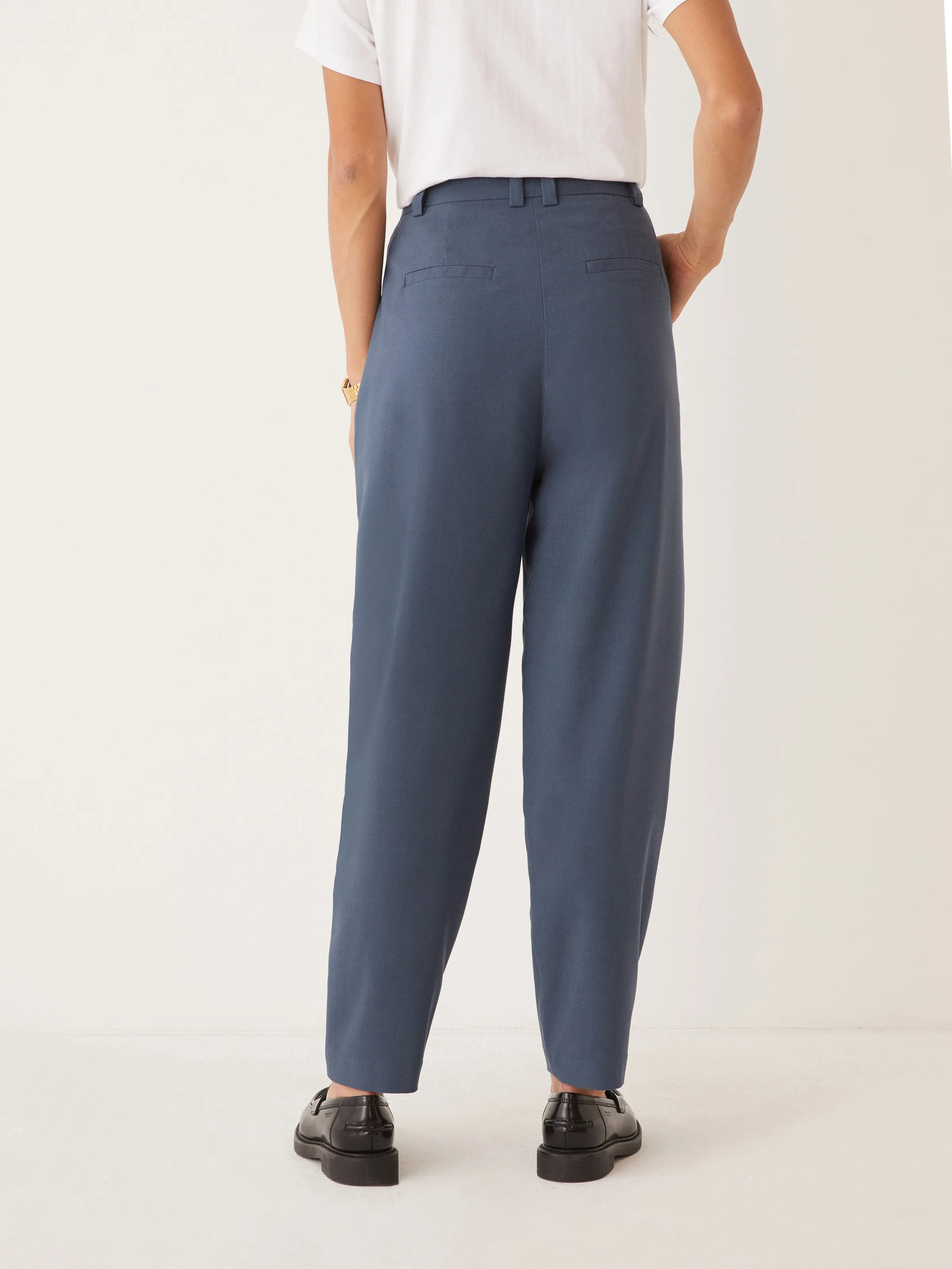 The Amelia Balloon Fit Pant in Slate Blue