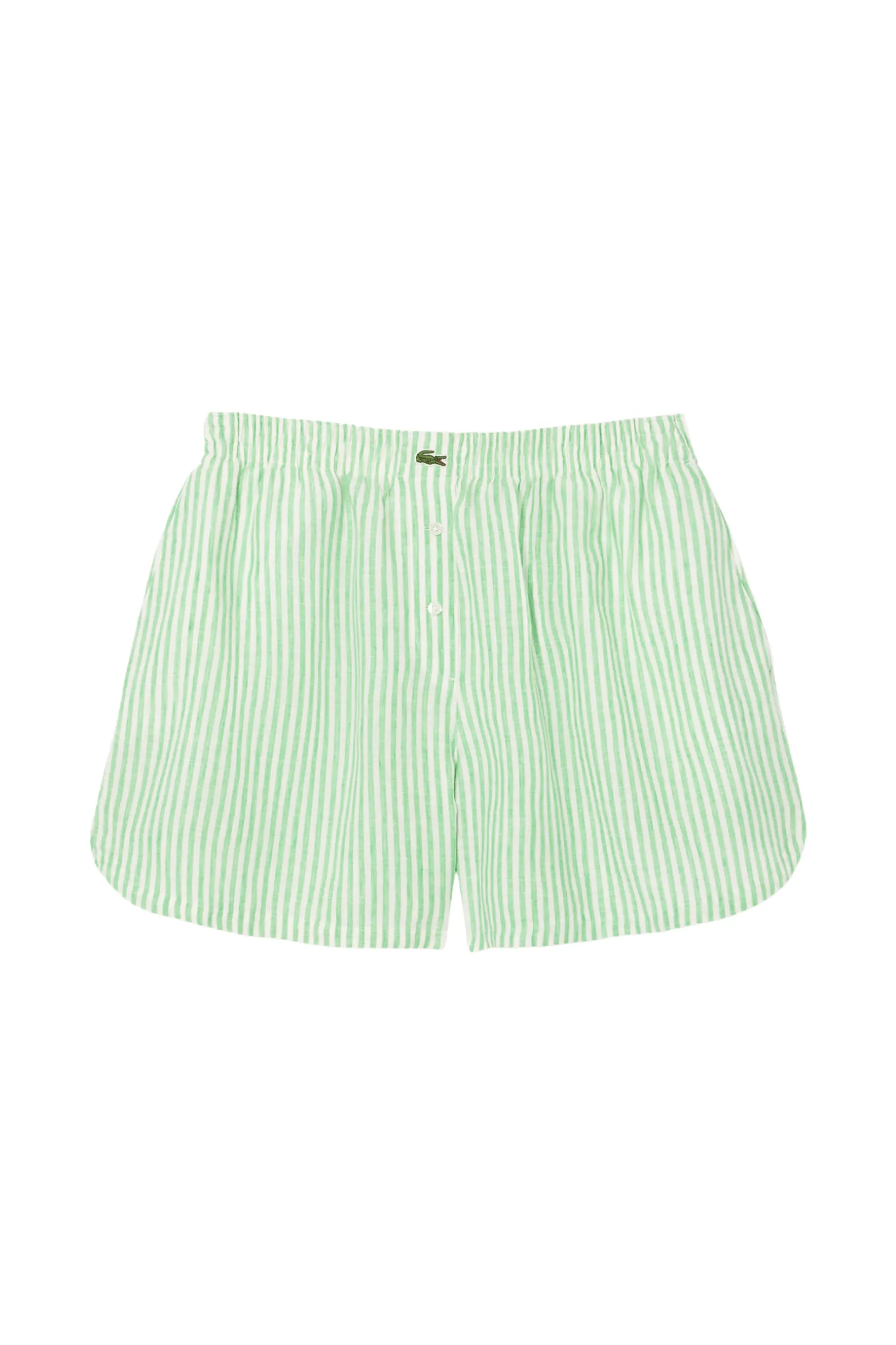 Women's Relaxed Fit Striped Linen Shorts