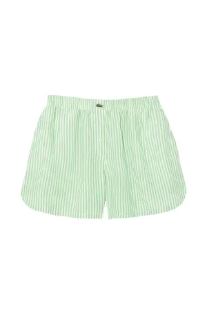 Women's Relaxed Fit Striped Linen Shorts